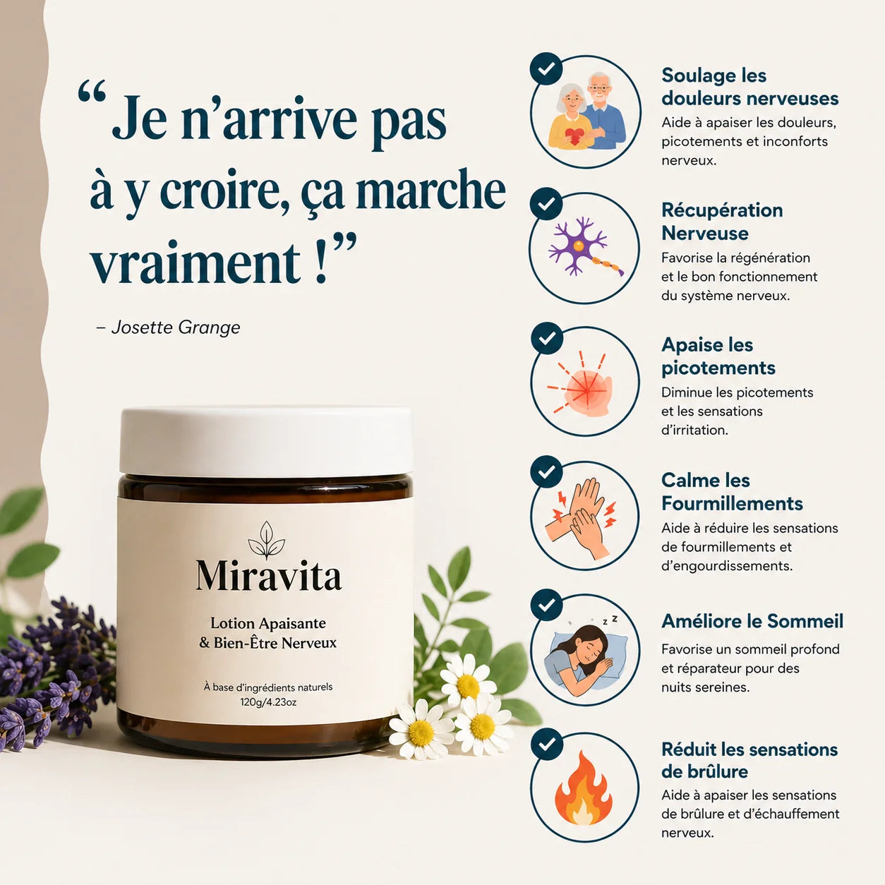 Miravita - Éliminez Les Douleurs Nerveuses de l'Intérieur